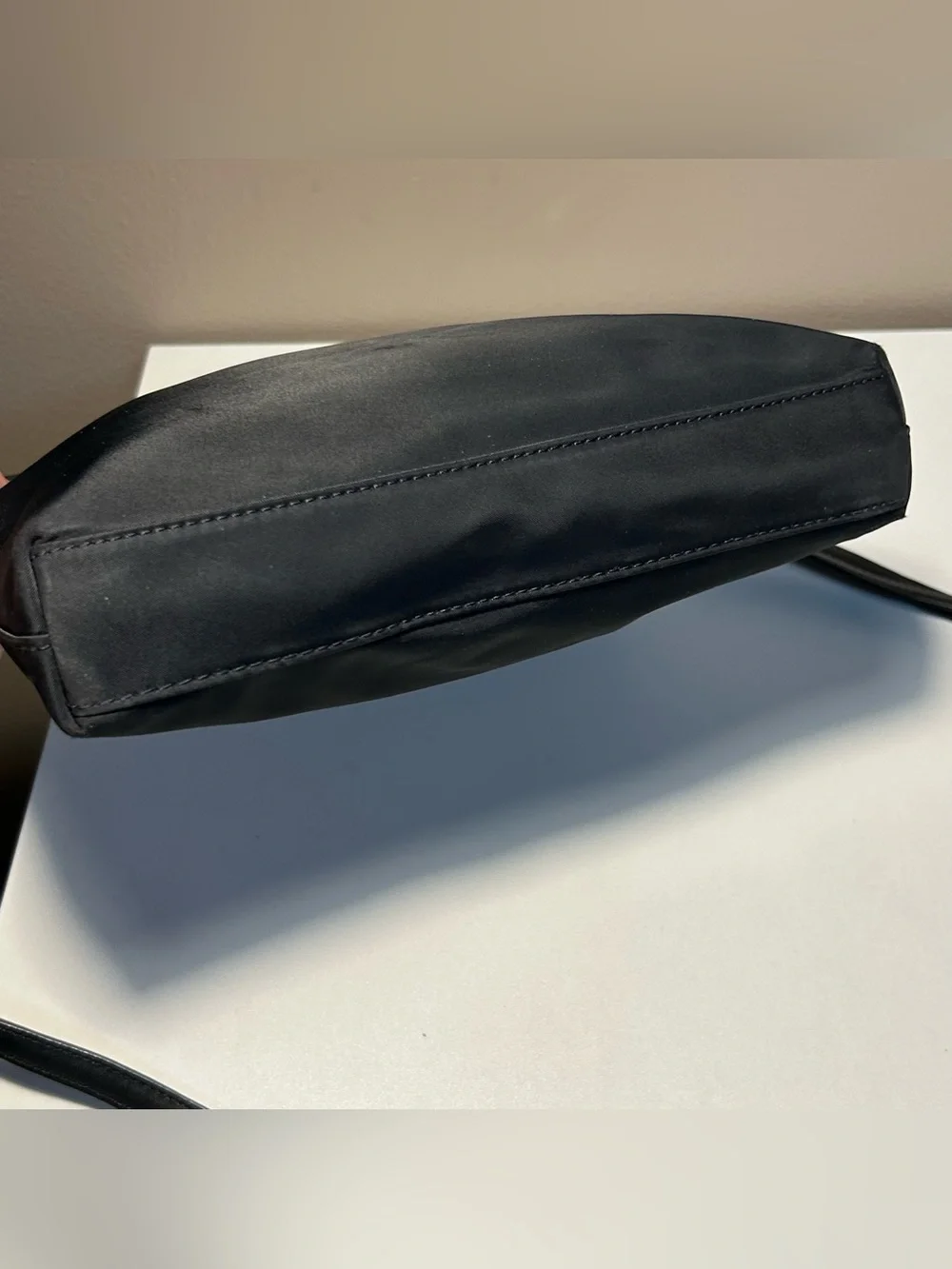 Kate Spade Black Nylon Crossbody Bag Leather Adjustable Strap Classic